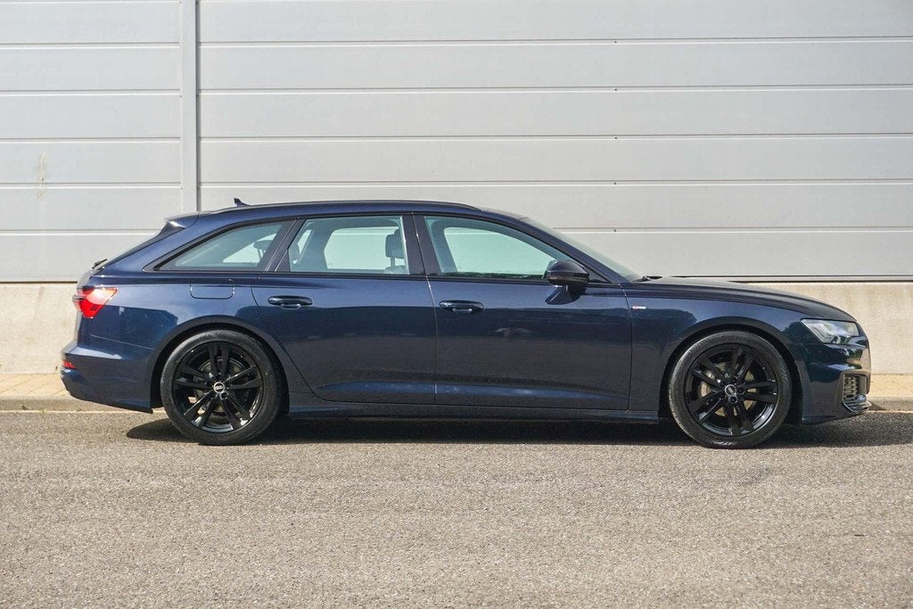 Audi A6 Avant 40 TFSI 204pk S Edition | Panoramadak | Trekha, Gebruikt, Blauw, Leder en Stof, Origineel Nederlands