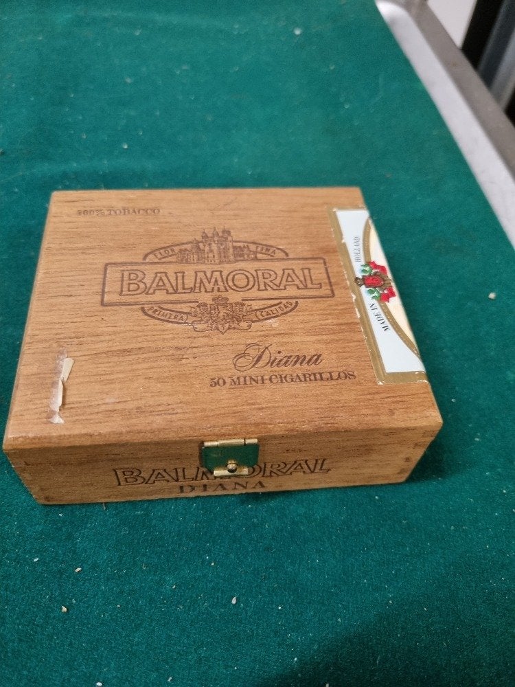 sigarenkistje balmoral hout, Ophalen of Verzenden, 'T Olde Gre-j, Info@toldegrej.nl, Endepoelstraat 20f Didam