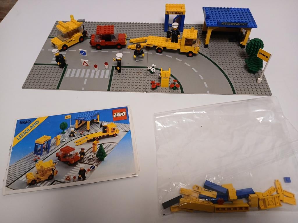 Vintage lego 1590 anwb promotie set breakdown assistance, Ophalen of Verzenden