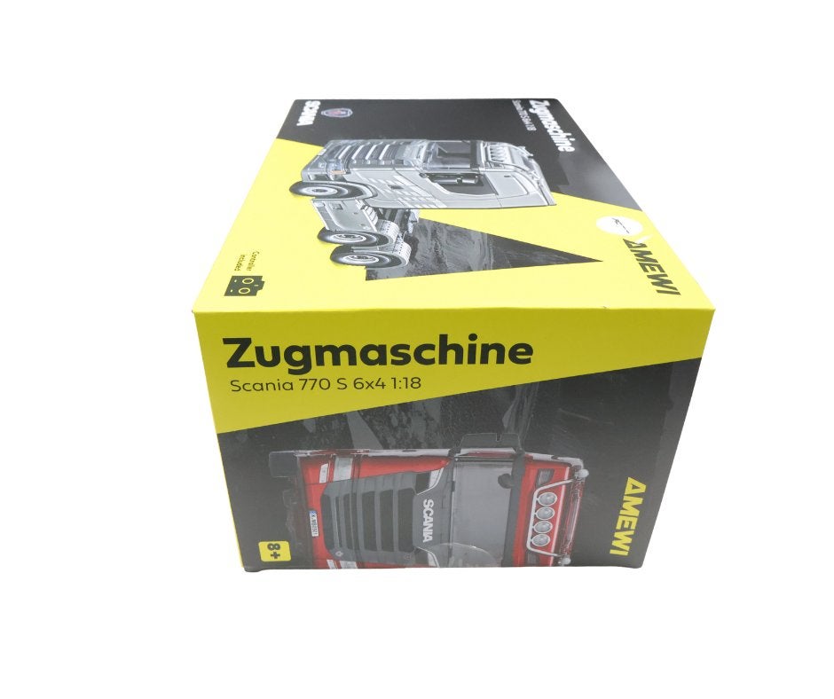 Amewi Huina Scania 770 S truck Unit 6x4 1/18 RTR silver, Ophalen of Verzenden, Nieuw, Overige schalen, Auto offroad