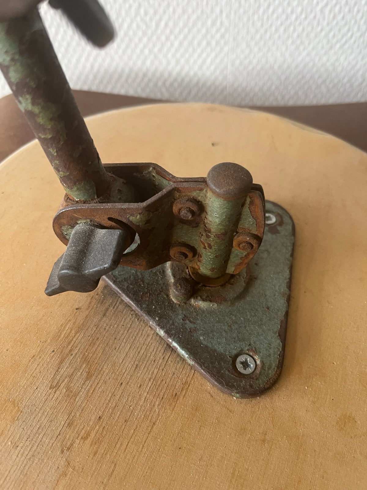 Vintage industriële bureaulamp - groen/zwart, Ophalen