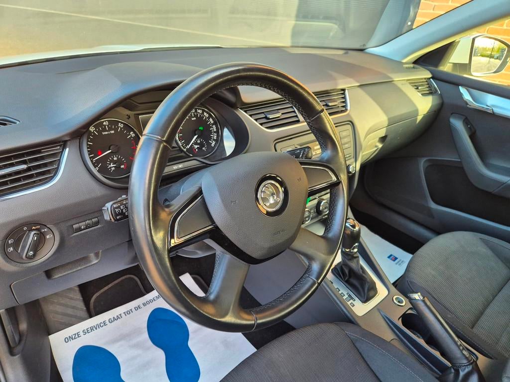 Skoda Octavia Combi 1.2 TSI Greentech Ambition DSG7, Cruise,, Euro 5, Stof, Gebruikt, Zwart