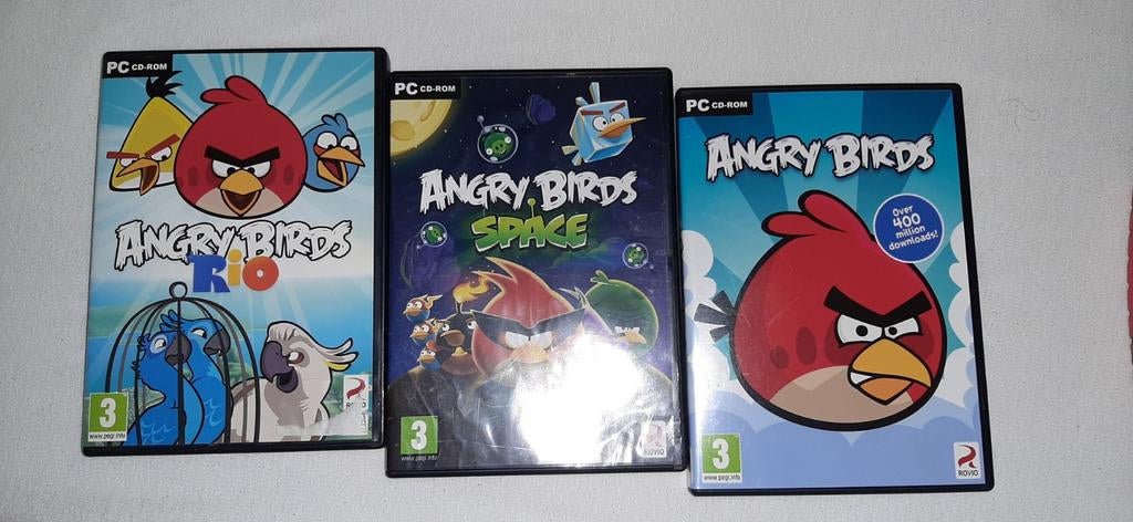 Angry Birds PC Games - Rio, Space en Klassiek, Ophalen, Puzzel en Educatief, Gebruikt, 1 speler