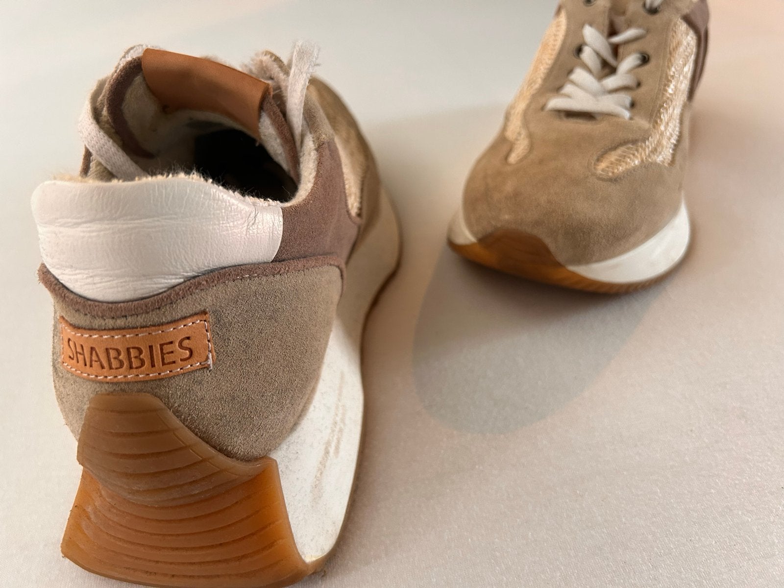 Shabbies dames sneakers maat 41, Kleding | Dames, Ophalen, Zo goed als nieuw, Bruin, Sneakers of Gympen
