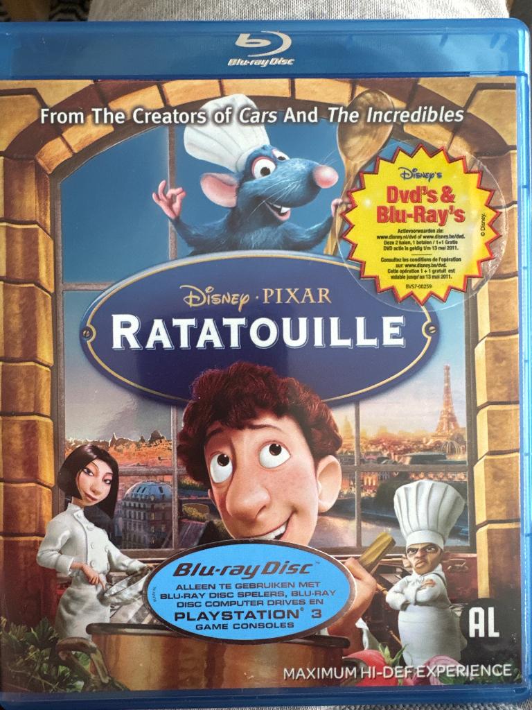 Ratatouille Blu-Ray, Cd's en Dvd's, Blu-ray, Ophalen, Zo goed als nieuw, Avontuur