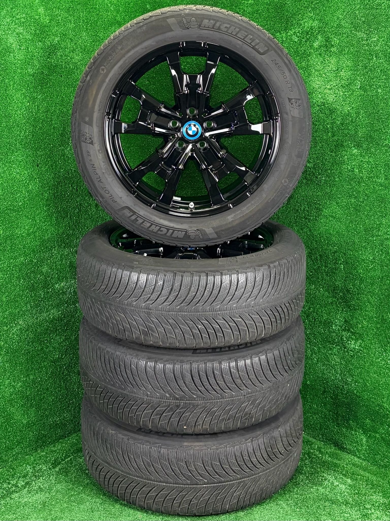 Originele 19 inch BMW velgen met winterbanden X3 IX3 G01 G08, 19 inch, -, -, Banden en Velgen