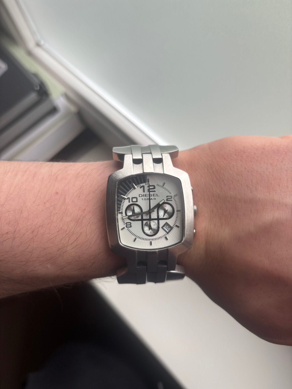 Diesel Horloge chronograaf, Ophalen of Verzenden, Zo goed als nieuw, Overige materialen, Overige merken