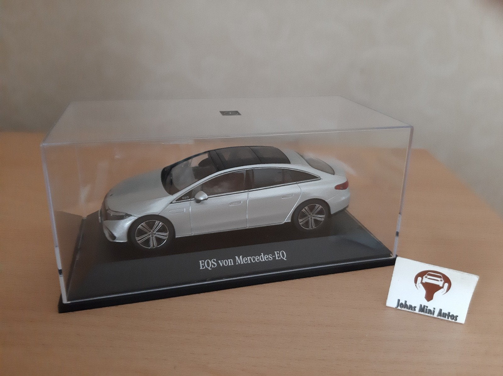 Mercedes Benz EQS in Hightech-Silver 1:43, Overige merken, Auto, Nieuw, Ophalen of Verzenden