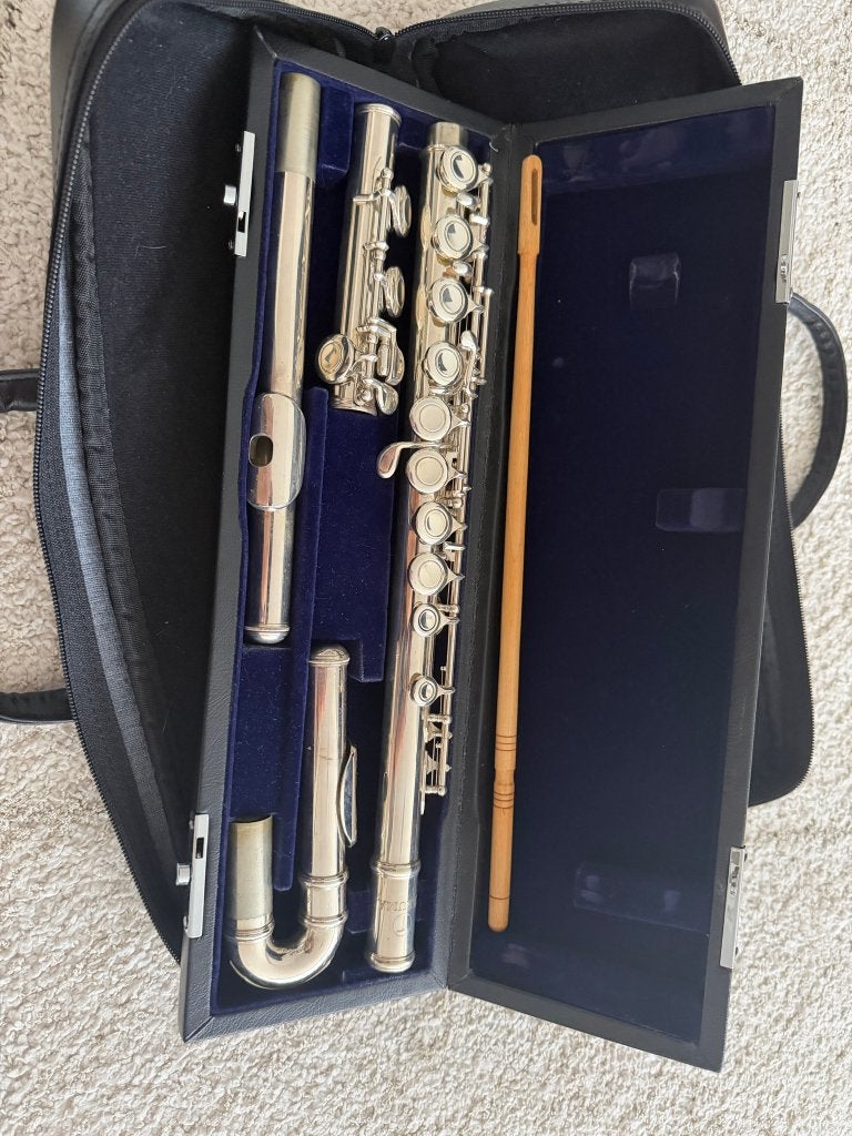 Takuma dwarsfluit voor beginners + koffer, Ophalen, Gebruikt, Dwarsfluit, Met koffer of tas