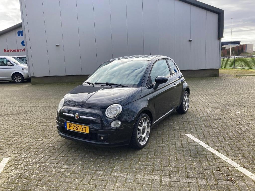 Fiat 500 1.2 2008 APK 03-2027 super leuke uitvoering, Voorwielaandrijving, 4 cilinders, 840 kg, Leder en Stof