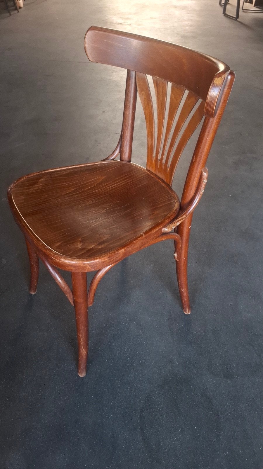 6 thonet bistro cafe waaier stoelen mancave partij horeca, Huis en Inrichting, Stoelen, Gebruikt, Bruin, Ophalen of Verzenden