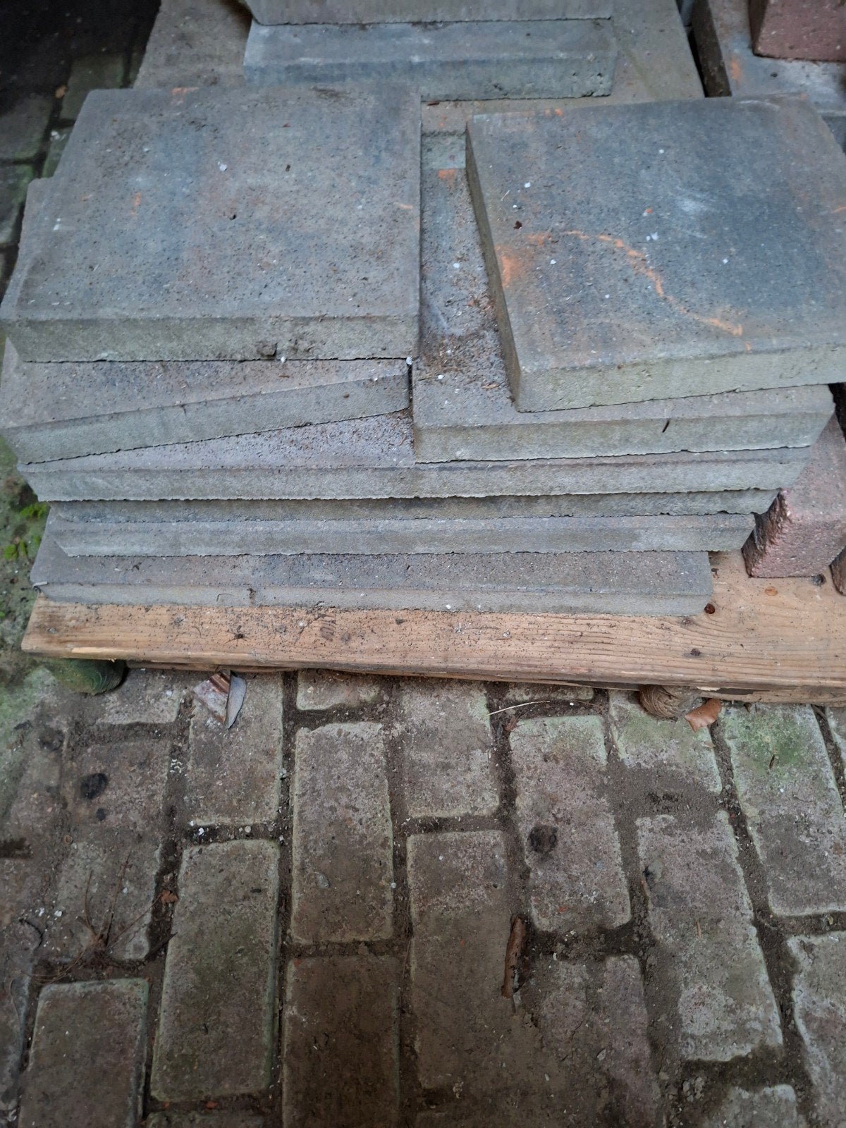 Stoeptegels 30x30 cm, diverse aantallen ( gratis), Tuin en Terras, Ophalen, Gebruikt, Beton, Terrastegels