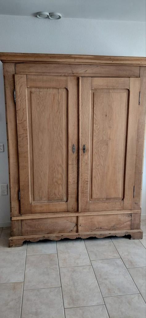 Antieke Duitse eikenkast 1860, Ophalen of Verzenden