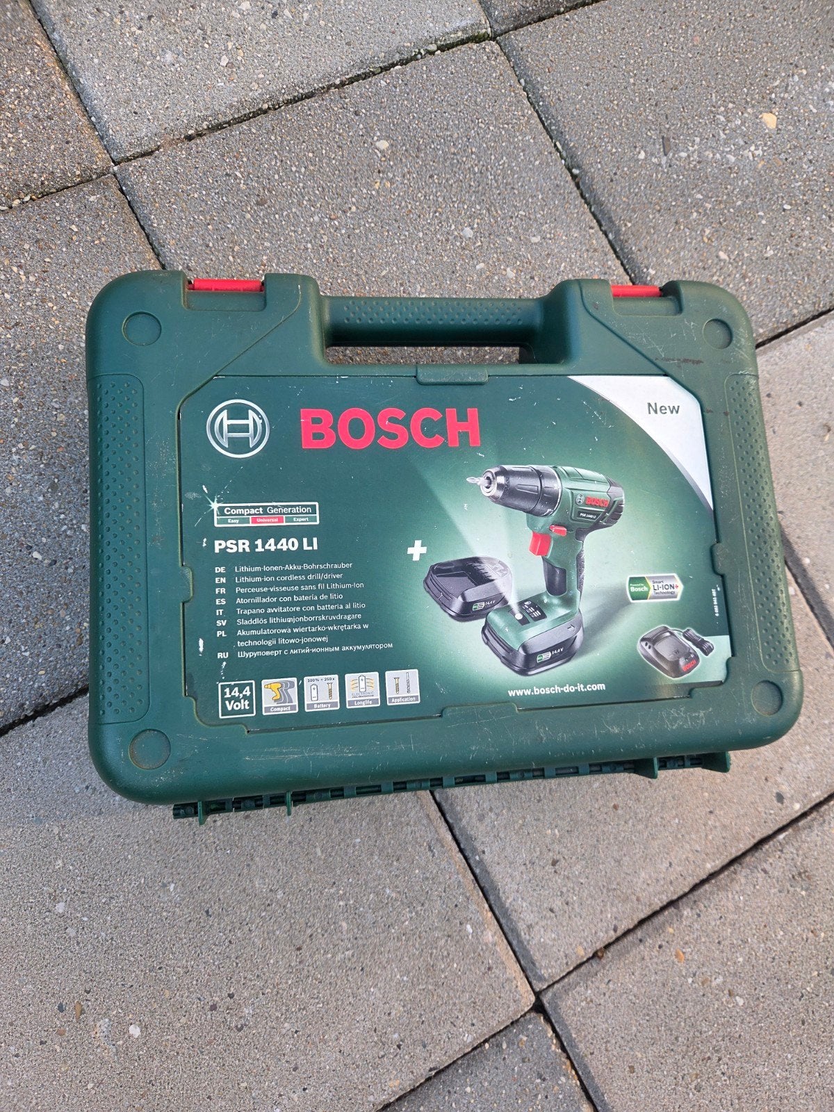 Bosch accu + koffer, Doe-het-zelf en Verbouw, Gereedschap | Machine-onderdelen en Toebehoren, Ophalen of Verzenden, Gebruikt