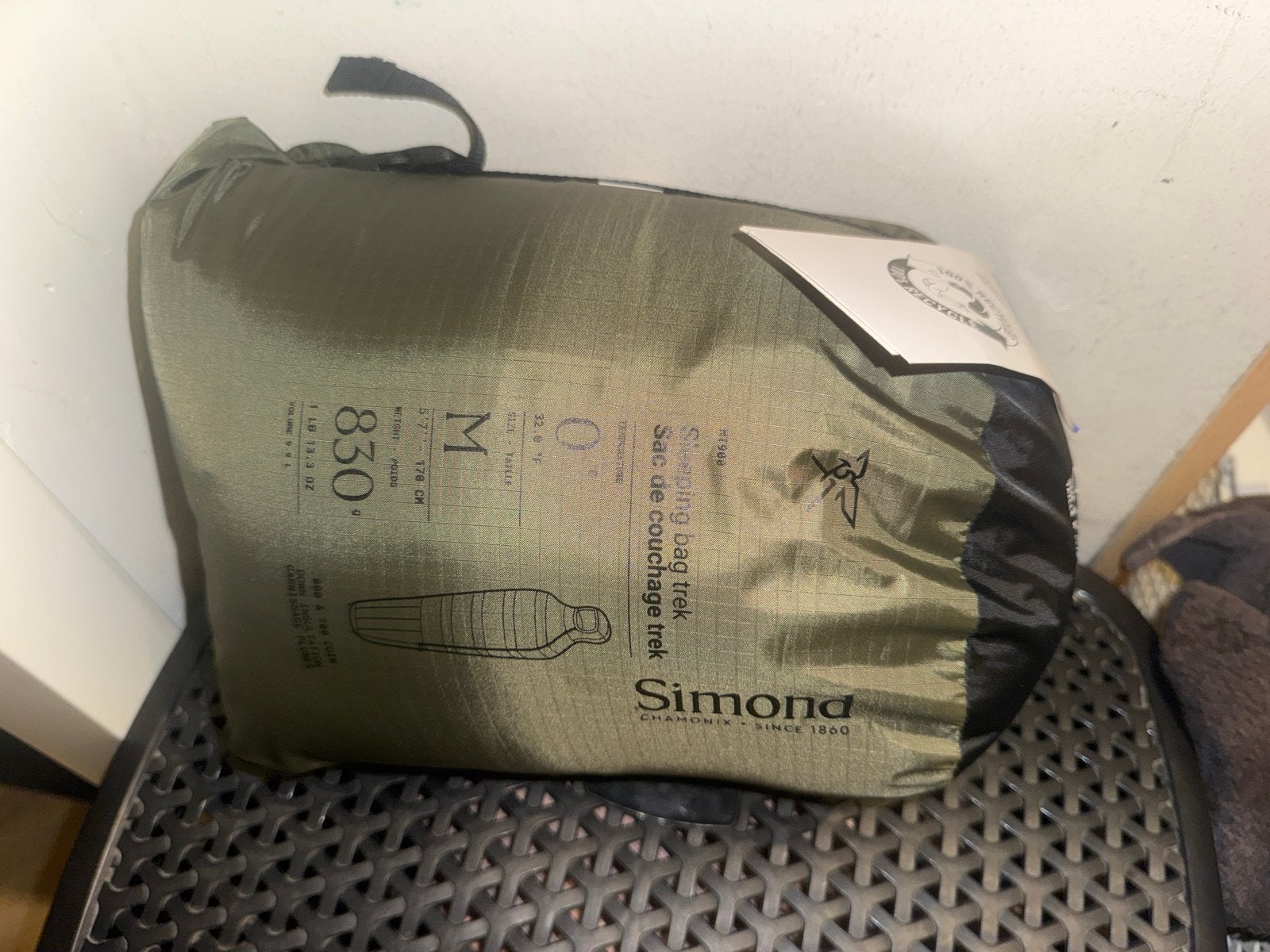 Nieuwe Simond MT900 slaapzak 0 graden dons - Maat M, Caravans en Kamperen, Slaapzakken, Ophalen of Verzenden, Nieuw
