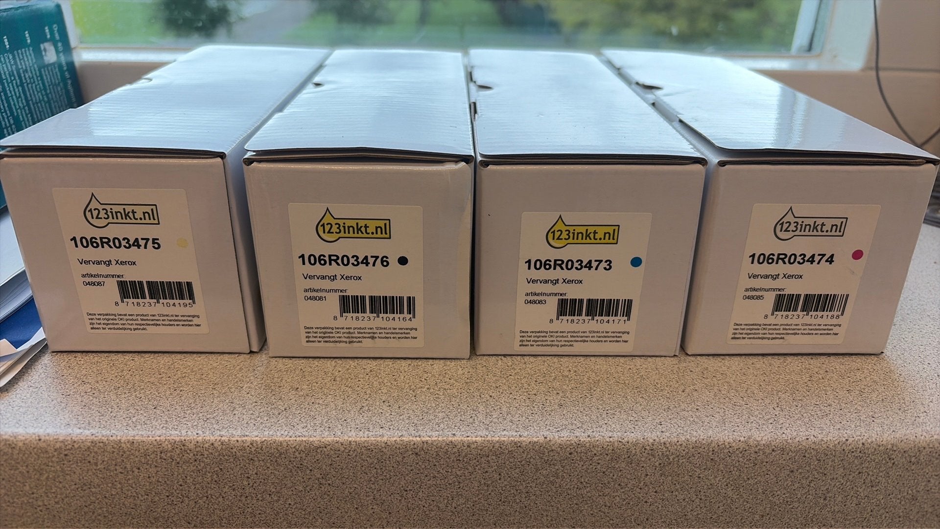 Nieuwe set Xerox toners 106R03473/74/75/76 123inkt 4 kleuren, Ophalen of Verzenden, Nieuw, Toner