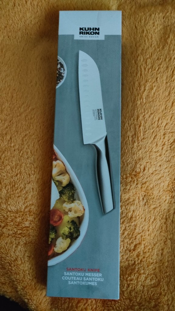kuhn rikon RVS santokumes (18 cm) nieuw in doos, Overige typen, Ophalen of Verzenden, Overige materialen, Overige merken