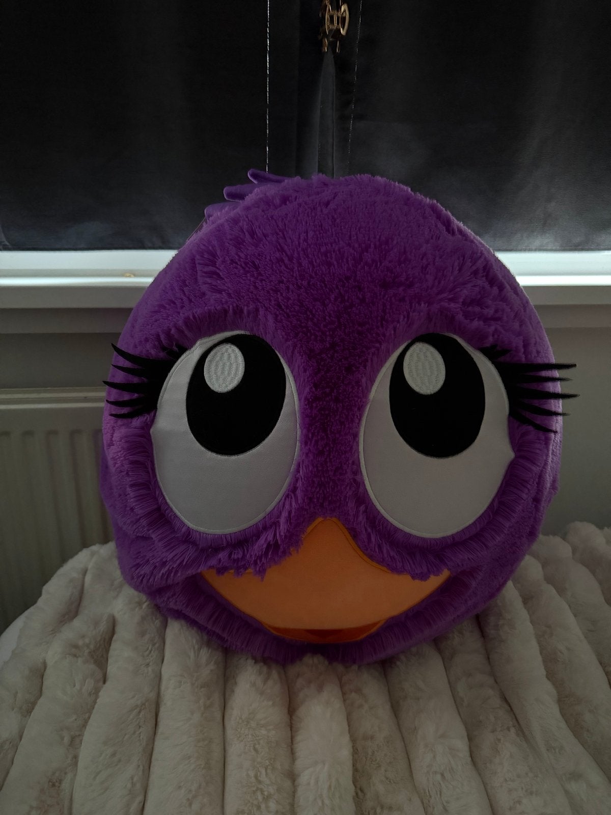Grote paarse Angry Birds knuffel - Zo goed als nieuw, Overige merken, Overige typen, Middelgroot (20 tot 80 cm), Angry Birds