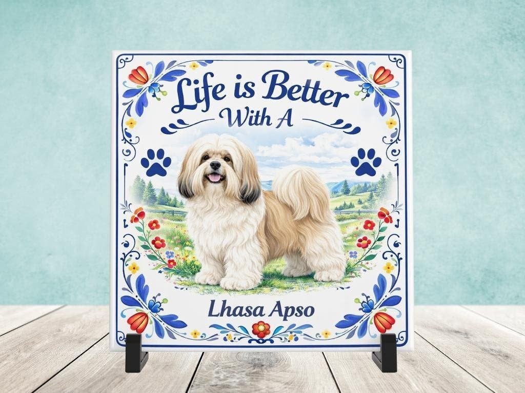 Life is Better with a Lhasa Apso - Tegel, Verzenden, Nieuw
