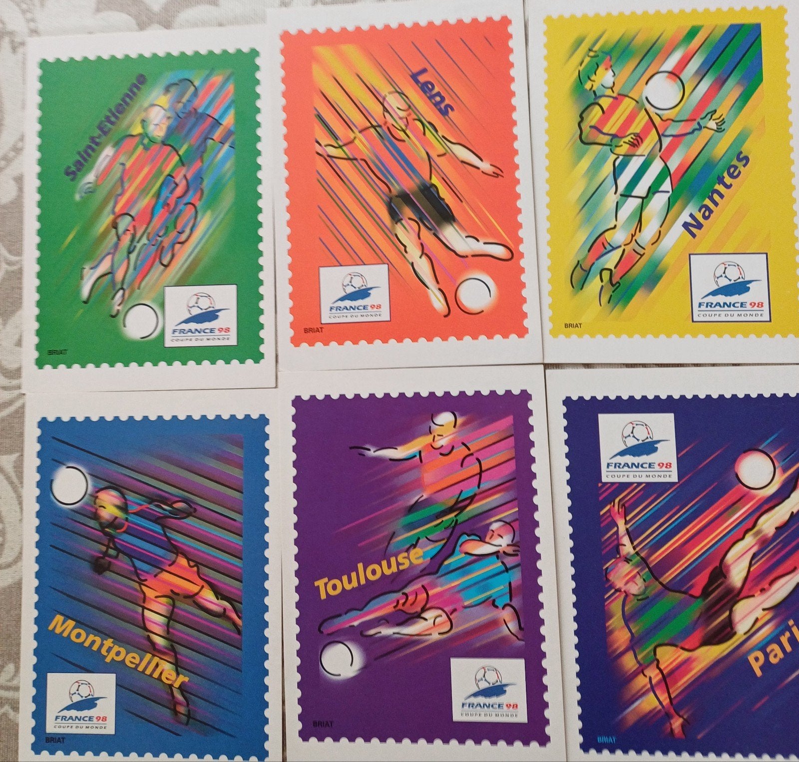 Frankrijk 6  postwaardestuk EK 1998 ongebruikt, Ophalen of Verzenden, Sport