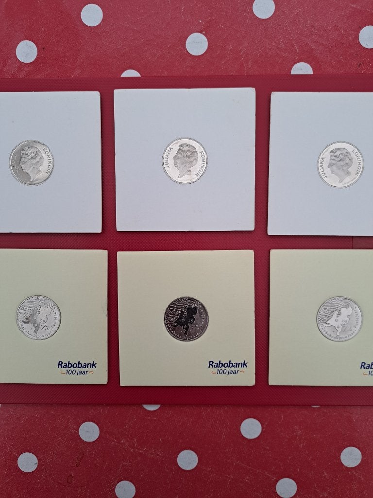 rabobank 100 jaar munt 1972, Postzegels en Munten, Munten | Nederland, Ophalen of Verzenden, Koningin Juliana, Losse munt, Zilver