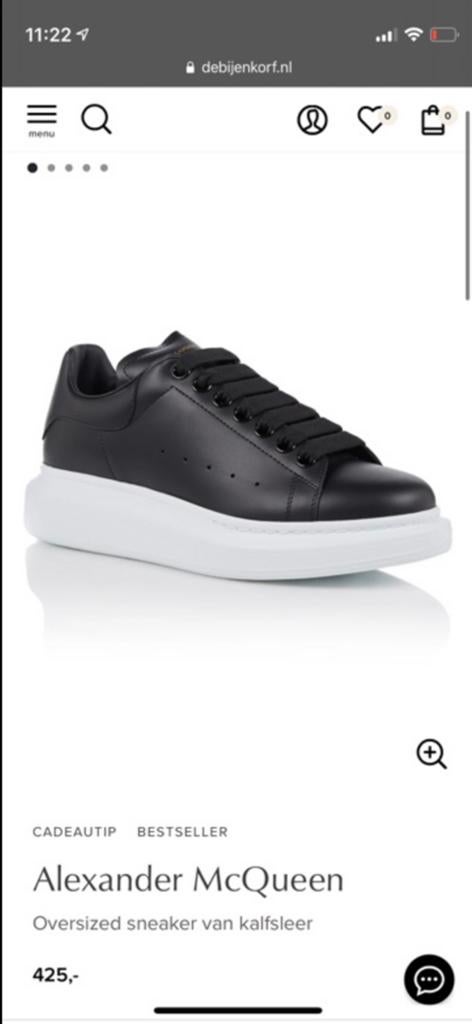 Alexander mcqueen sneakers, Ophalen of Verzenden, Zo goed als nieuw, Wit, Sneakers of Gympen