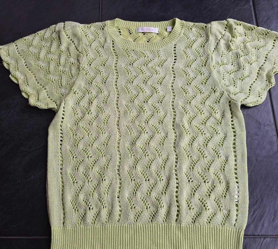 Fris Limegroen shirt, SoSoire, mt L, zgan!, Kleding | Dames, Sosoire, Maat 42/44 (L), Ophalen of Verzenden, Zo goed als nieuw