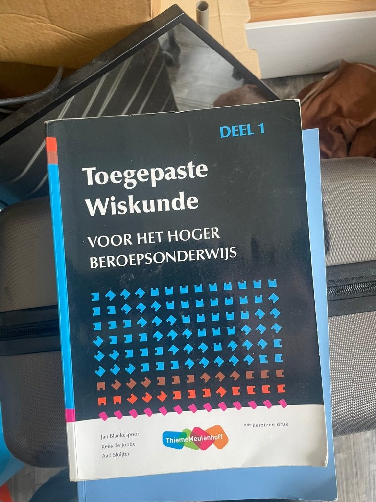 Toegepaste wiskunde voor het hoger beroepsonderwijs deel 1, Boeken, Verzenden, Beta, Zo goed als nieuw, HBO