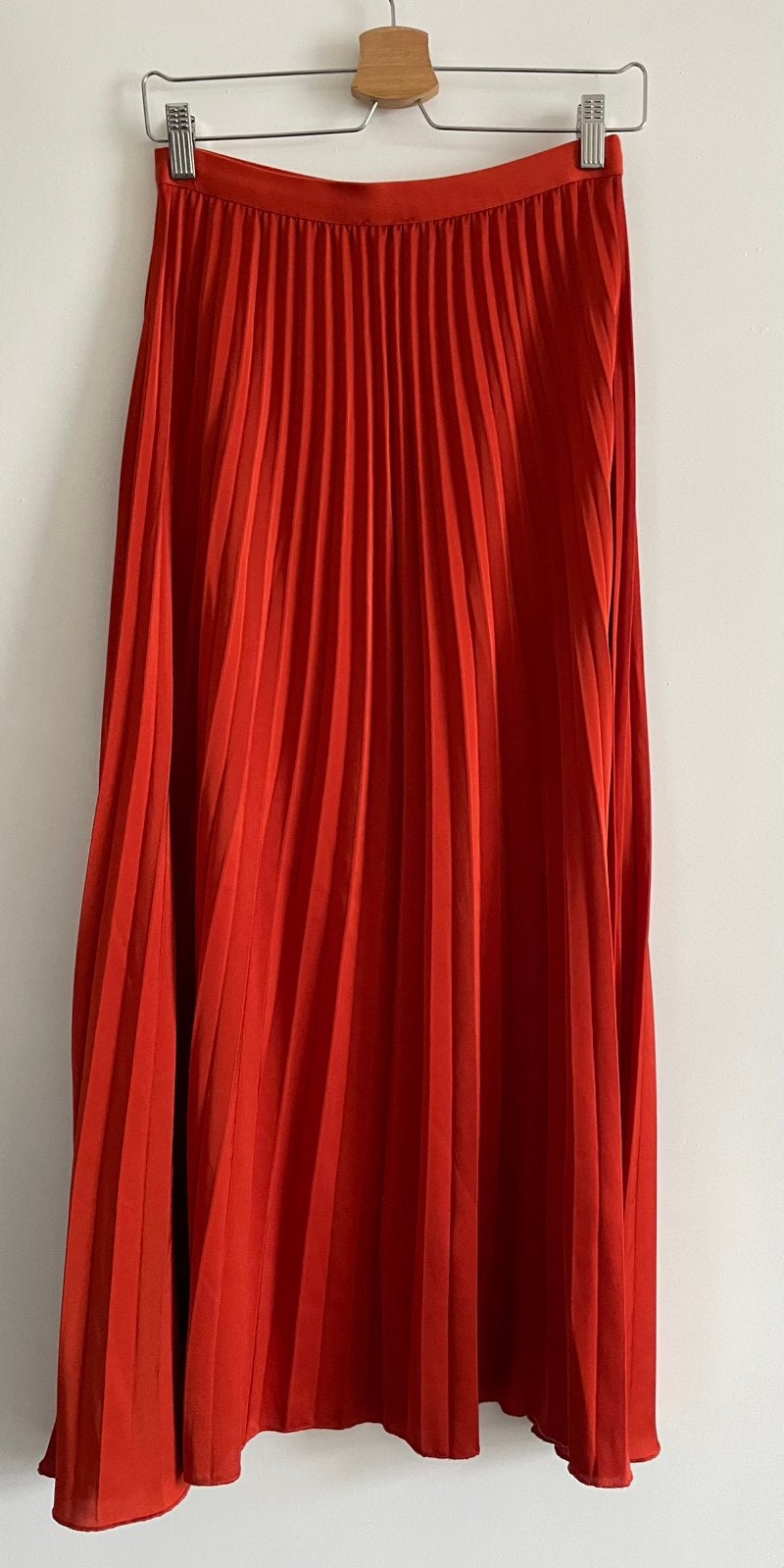 Plissé rok, Kleding | Dames, Oranje, Ophalen of Verzenden, Zo goed als nieuw, Maat 36 (S)