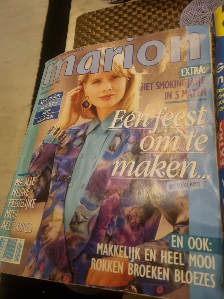Vintage Modebladen: Marion, Burda, Knipmode (Jaren '80/'00), Boeken, Ophalen of Verzenden, Gelezen, Damesbladen