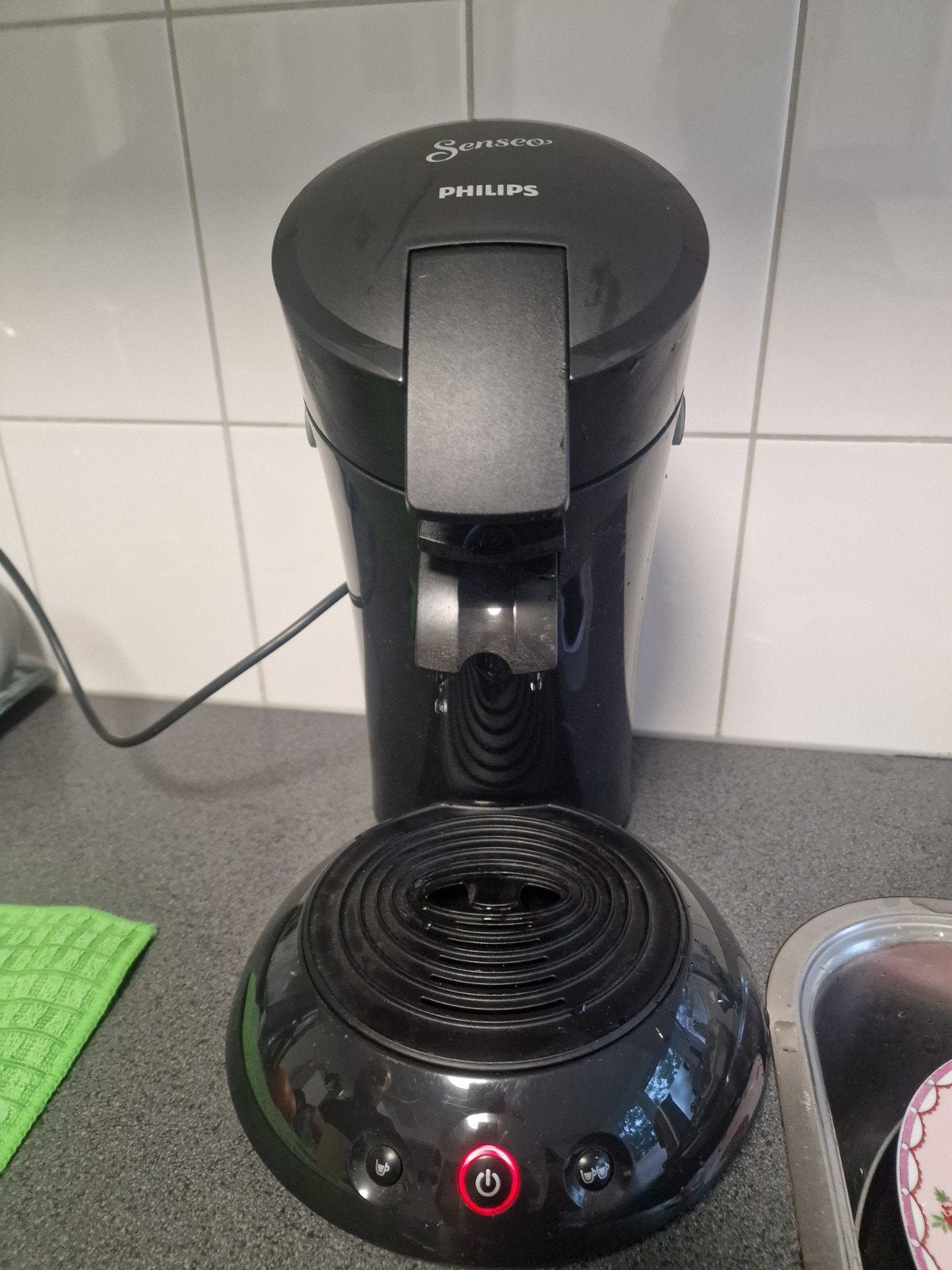 Senseo Philips Koffiezetapparaat Zwart, Koffiepads en cups, Gebruikt, Koffiemachine, Ophalen of Verzenden