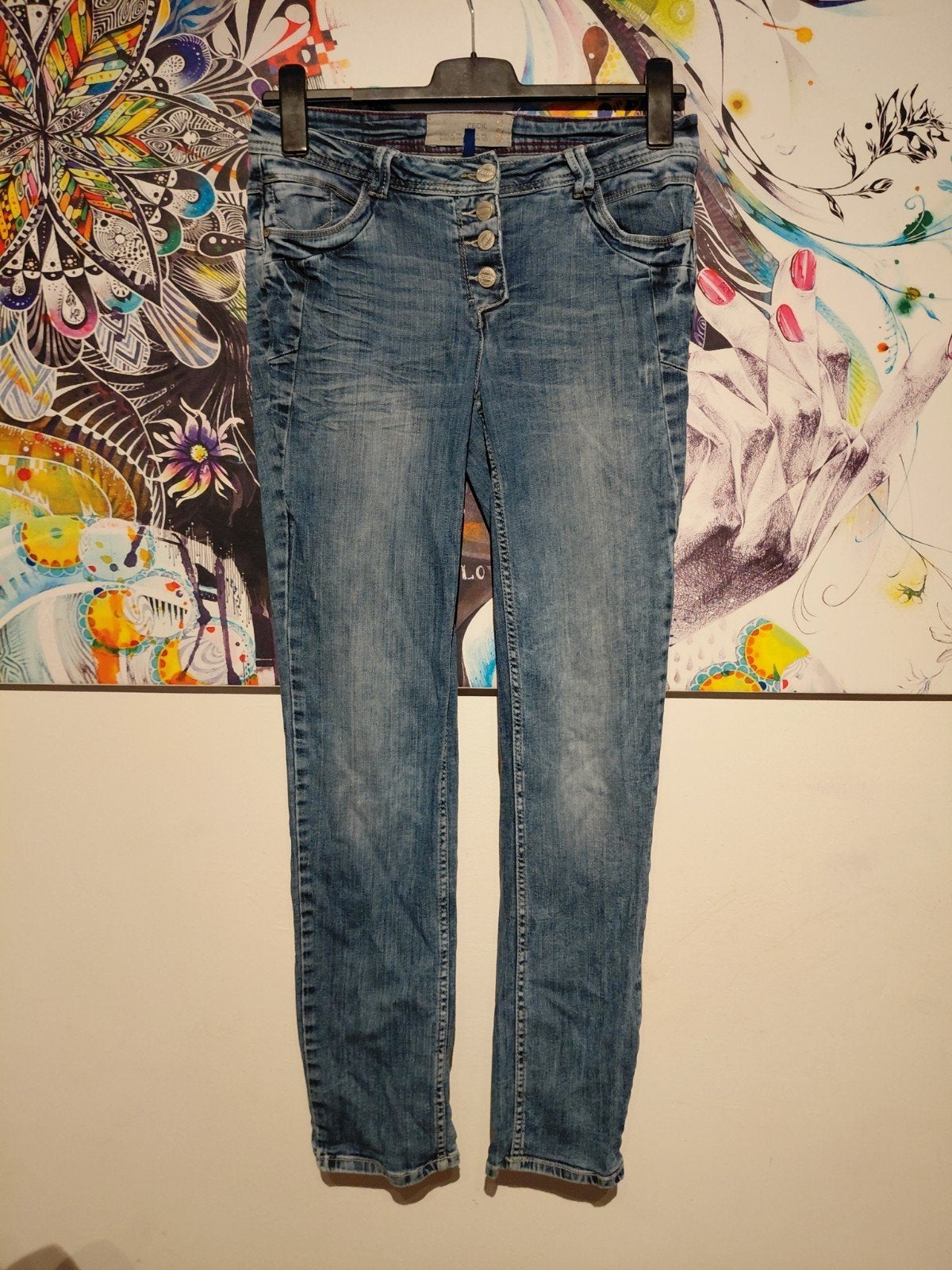 Mooie Cecil jeans W30 L32 maat L, Blauw, Ophalen of Verzenden, Zo goed als nieuw, W30 - W32 (confectie 38/40)