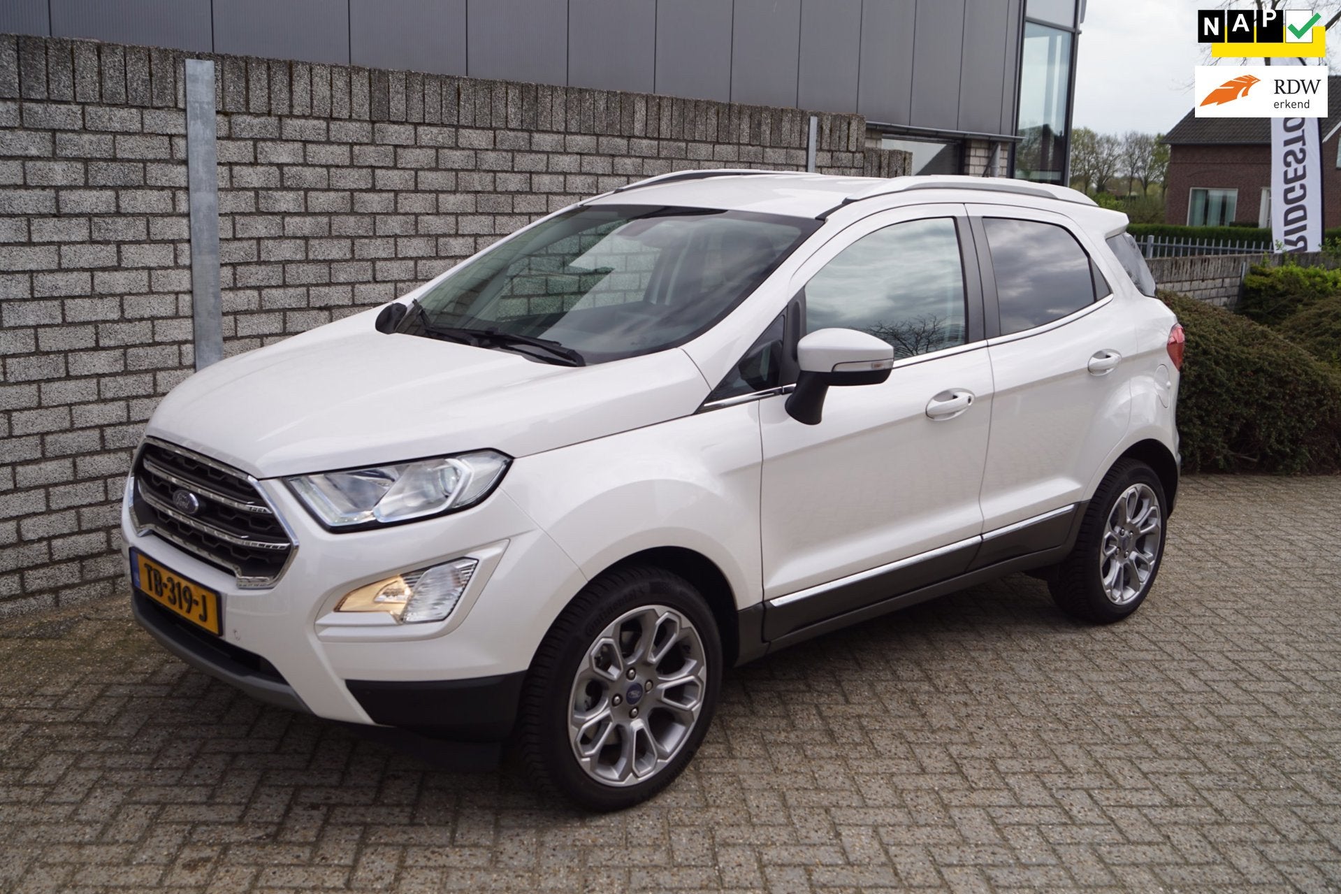 Ford EcoSport 1.0 EcoBoost Titanium Autom Navi Camera Half L, Dealer onderhouden, 125 pk, Gebruikt, Ecosport