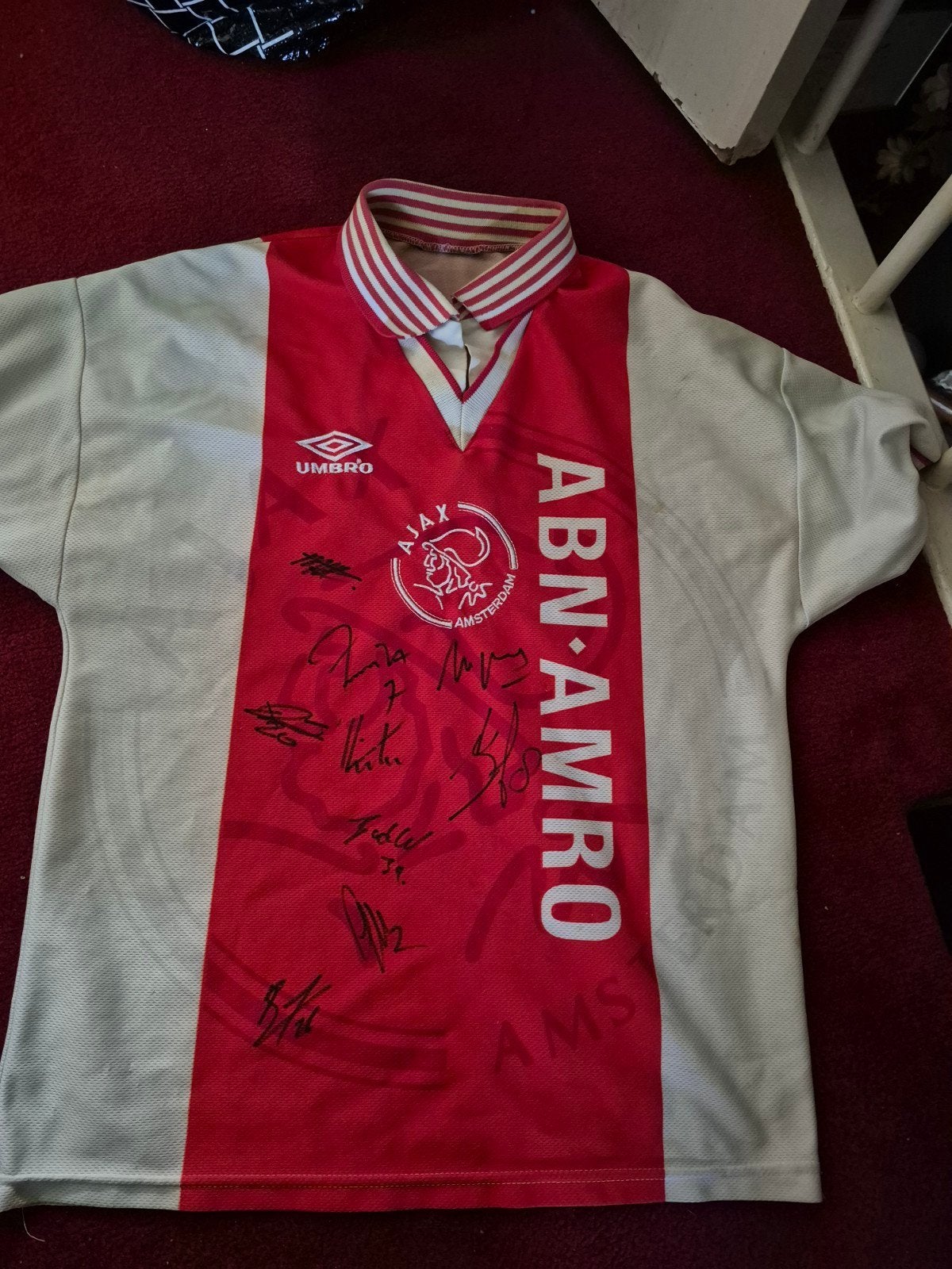 Ajax Collectie verzameling gesigneerd shirt, Sport en Fitness, Voetbal, Maat XL, Ophalen, Shirt