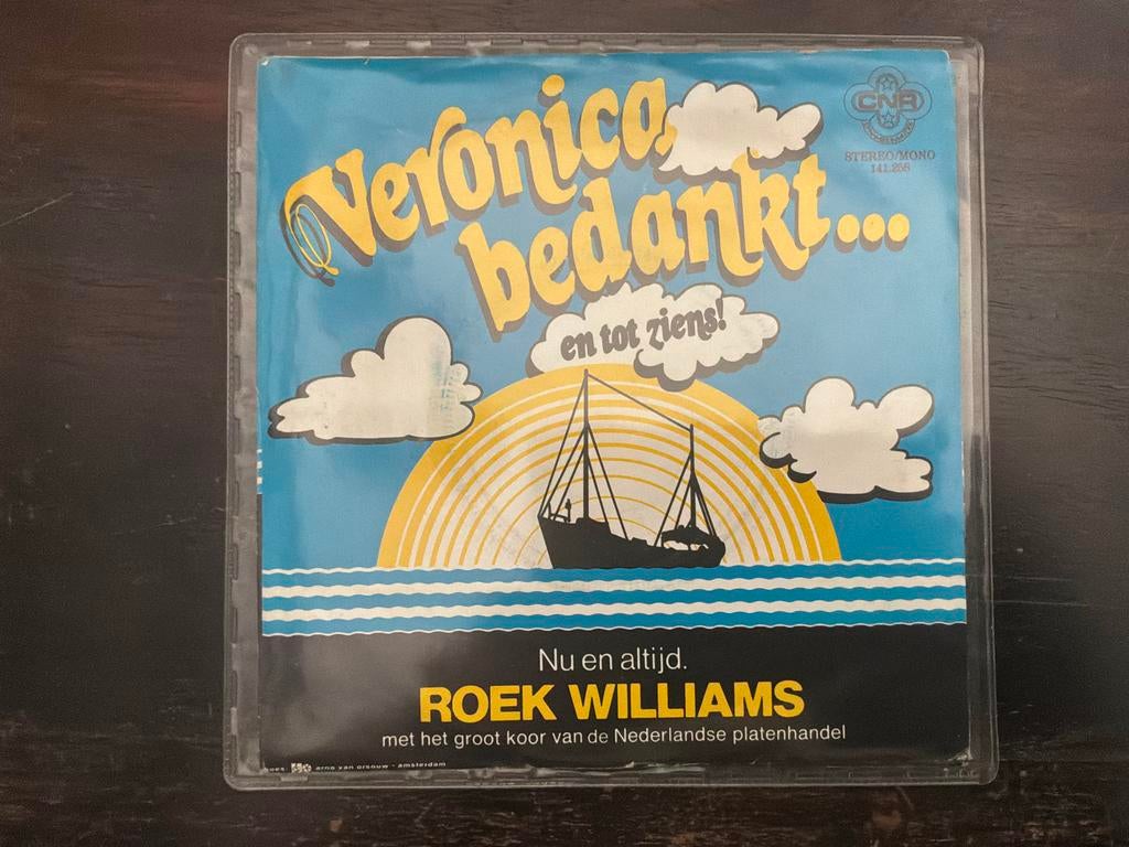 Roek Williams - Veronica Bedankt... en tot ziens! (Single), Cd's en Dvd's, Vinyl Singles, Gebruikt, 7 inch, Single, Ophalen of Verzenden