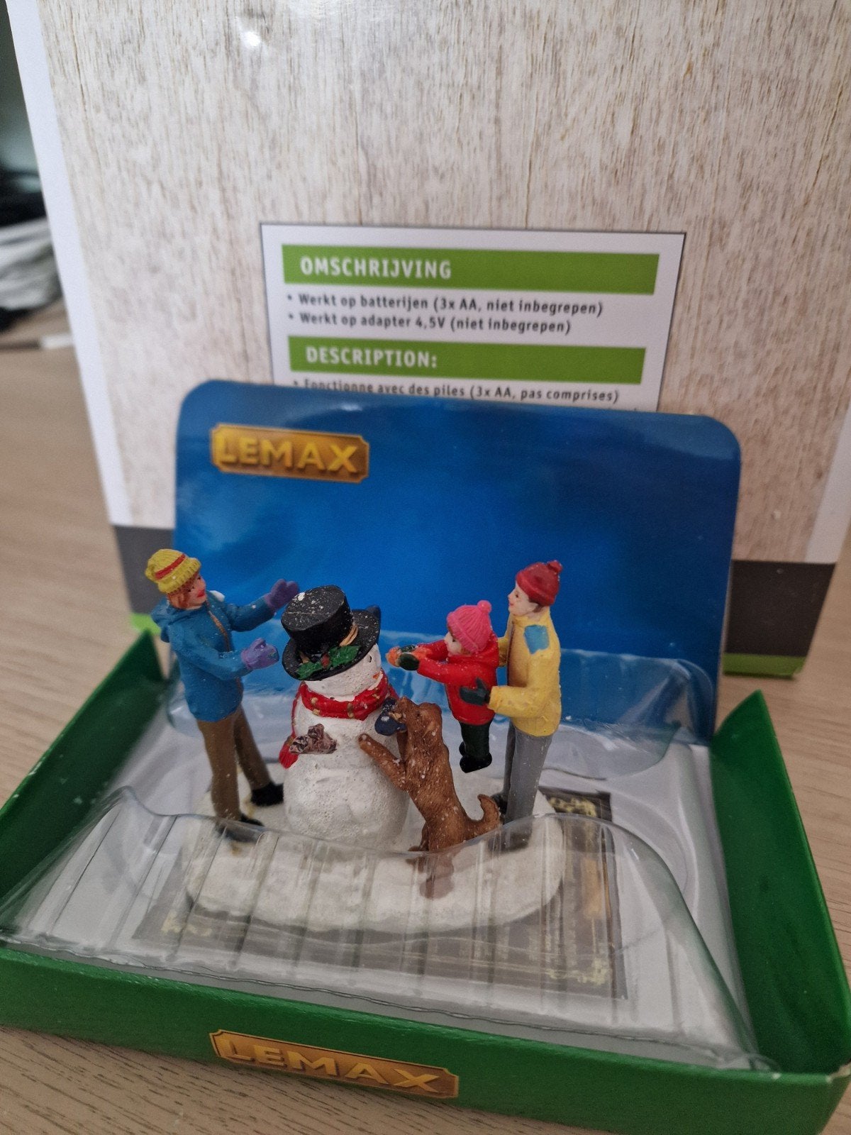 kerstminiatuur sneeuwpop, Ophalen, Zo goed als nieuw