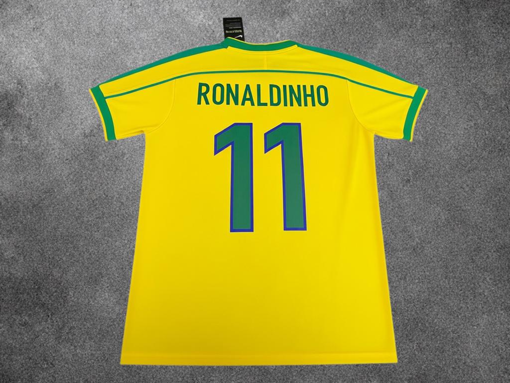 Brazilië 1998 Ronaldinho 11 shirt maat M, Maat M, Ophalen of Verzenden, Nieuw, Shirt