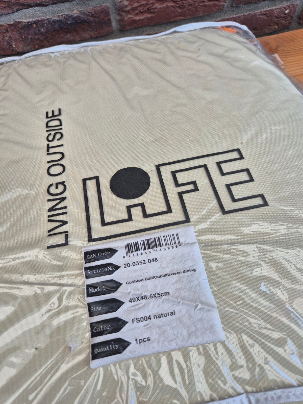 Living Outside LIFE Palletkussen 6 stuks- Natuurlijk Beige, Huis en Inrichting, Woonaccessoires | Kussens, Overige merken, Palletkussen