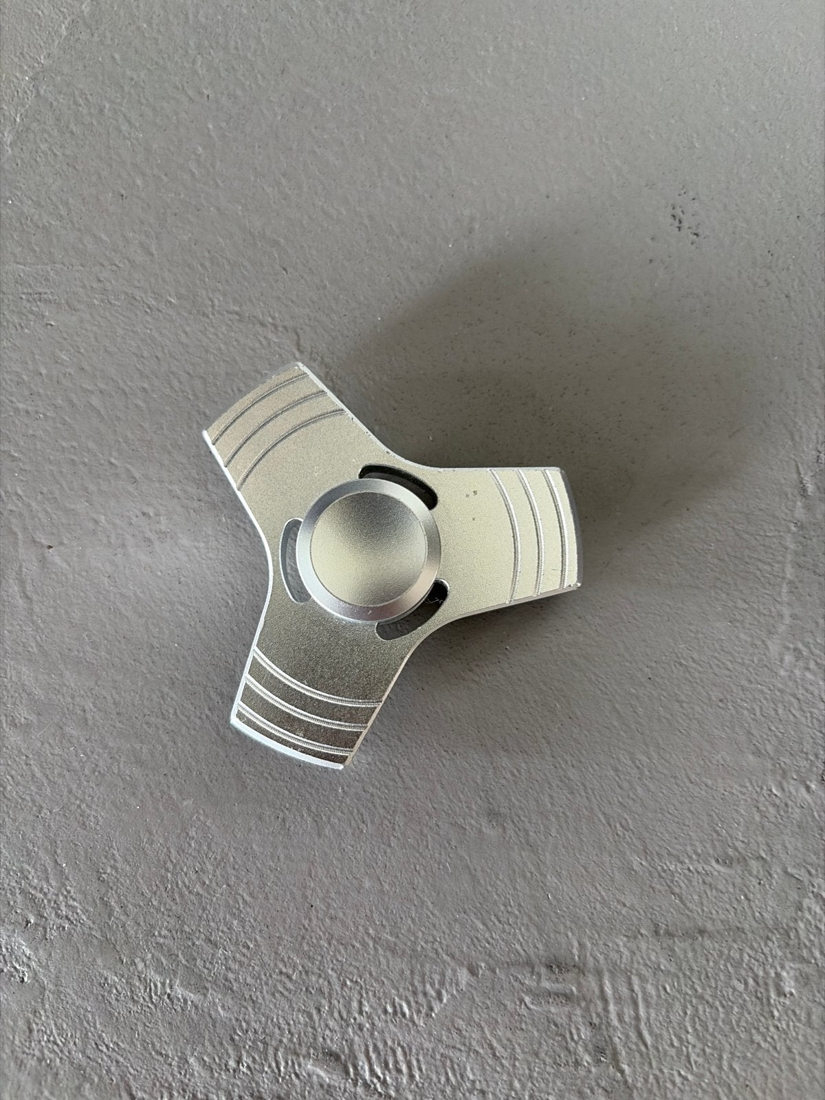 Zilverkleurige Fidget Spinner - Stressvermindering Speelgoed, Ophalen of Verzenden, Gebruikt, Jongen of Meisje