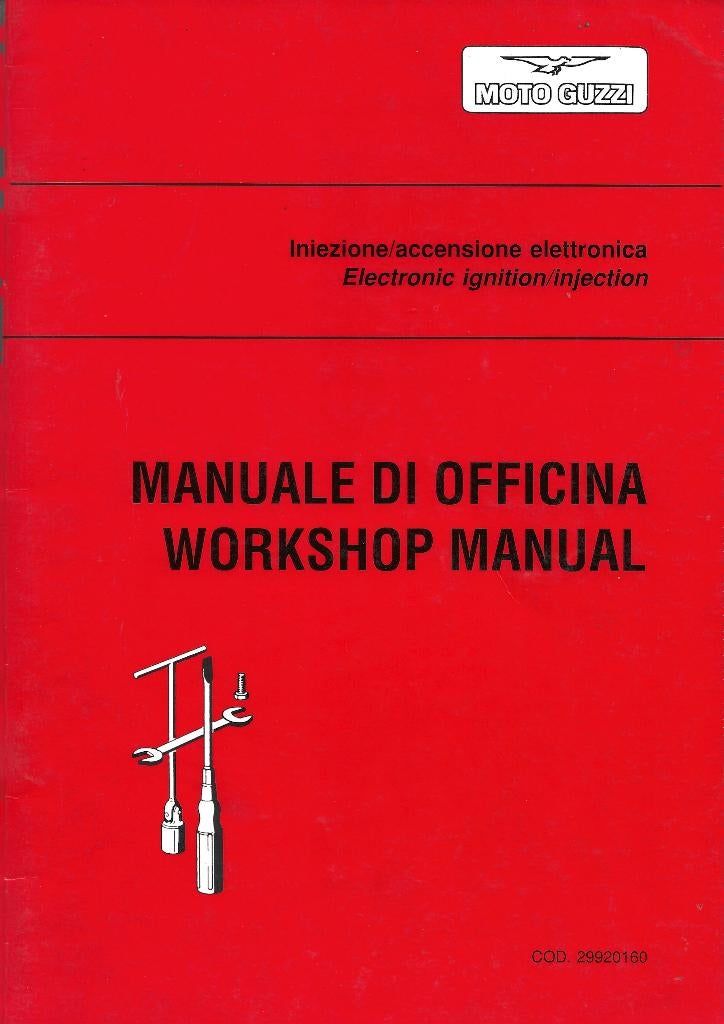 Moto Guzzi Electronic ignition injection manual (7756z) moto, Ophalen of Verzenden, Moto Guzzi
