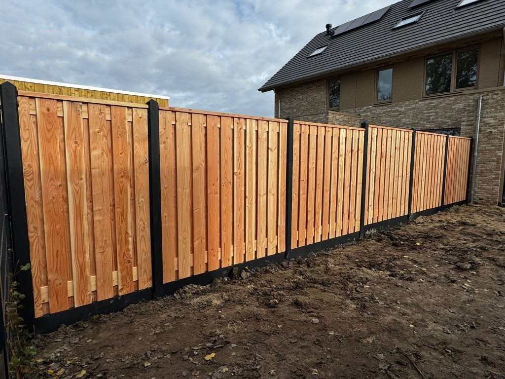Chique Douglas schutting zwart gecoat betonsysteem, Ophalen, 1 tot 2 meter, Minder dan 3 meter, Nieuw