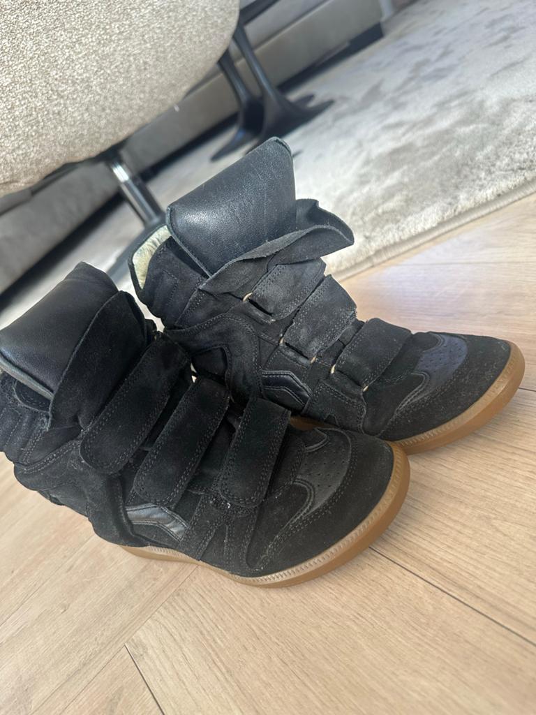 Isabel Marant Bekett sneakers zwart - Maat 37, Ophalen of Verzenden, Gedragen, Zwart, Sneakers of Gympen