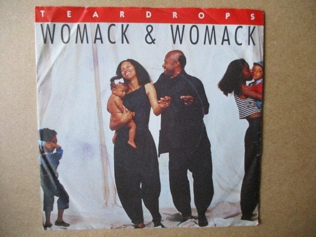 s5269 womack and womack - teardrops, Cd's en Dvd's, Vinyl Singles, Ophalen, Gebruikt, 7 inch, Overige genres