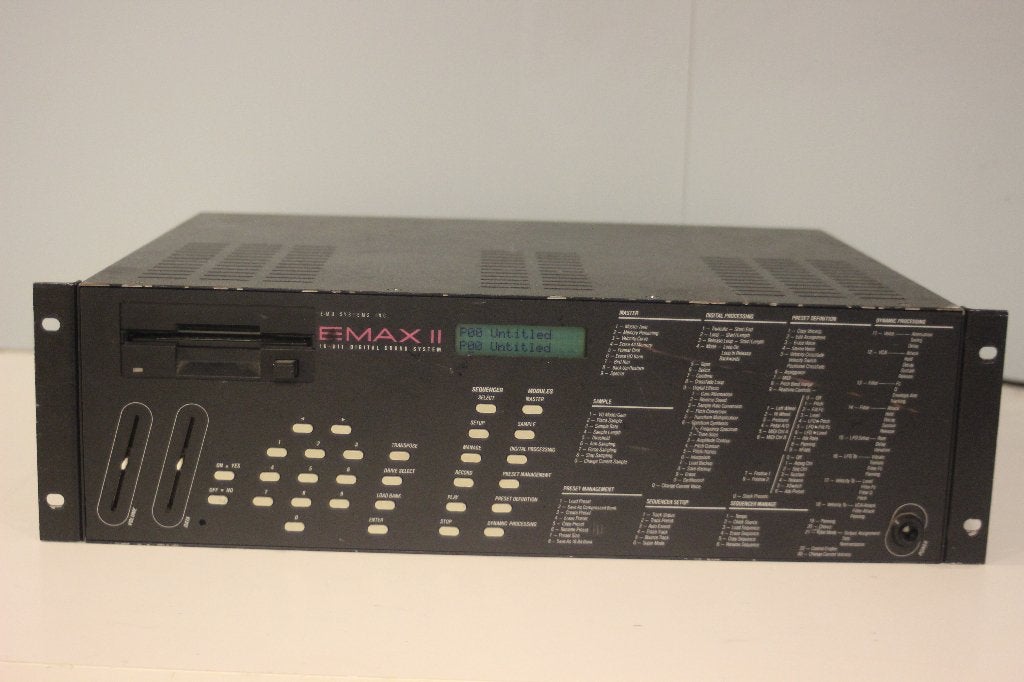 E-MU Systems EMAX II 16 bit sampler 2213, Gebruikt, Emustraat 12, Emu@gmail.com, E-MU