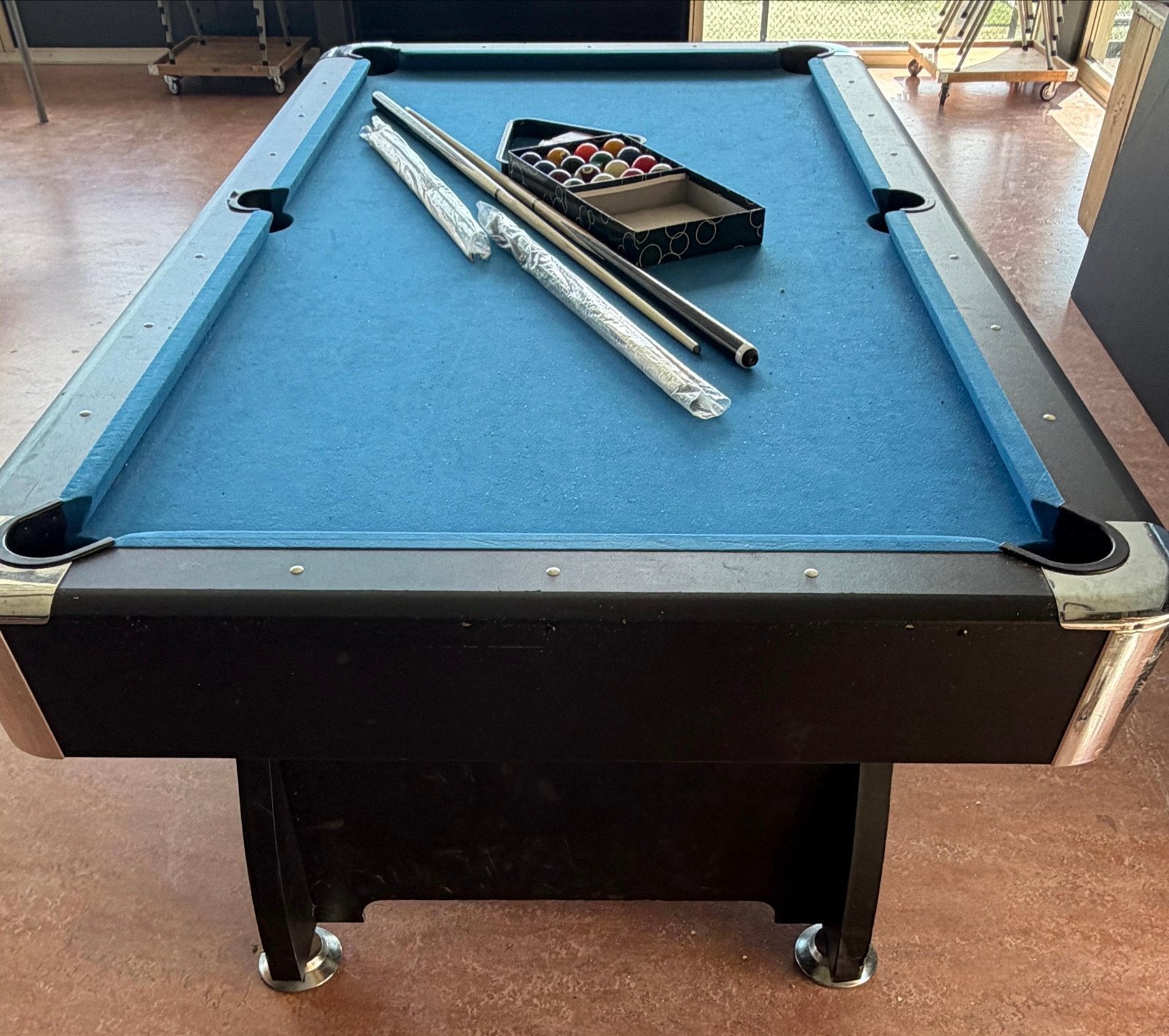 Buckshot pooltafel met accessoires, Ophalen, Zo goed als nieuw, Pooltafel