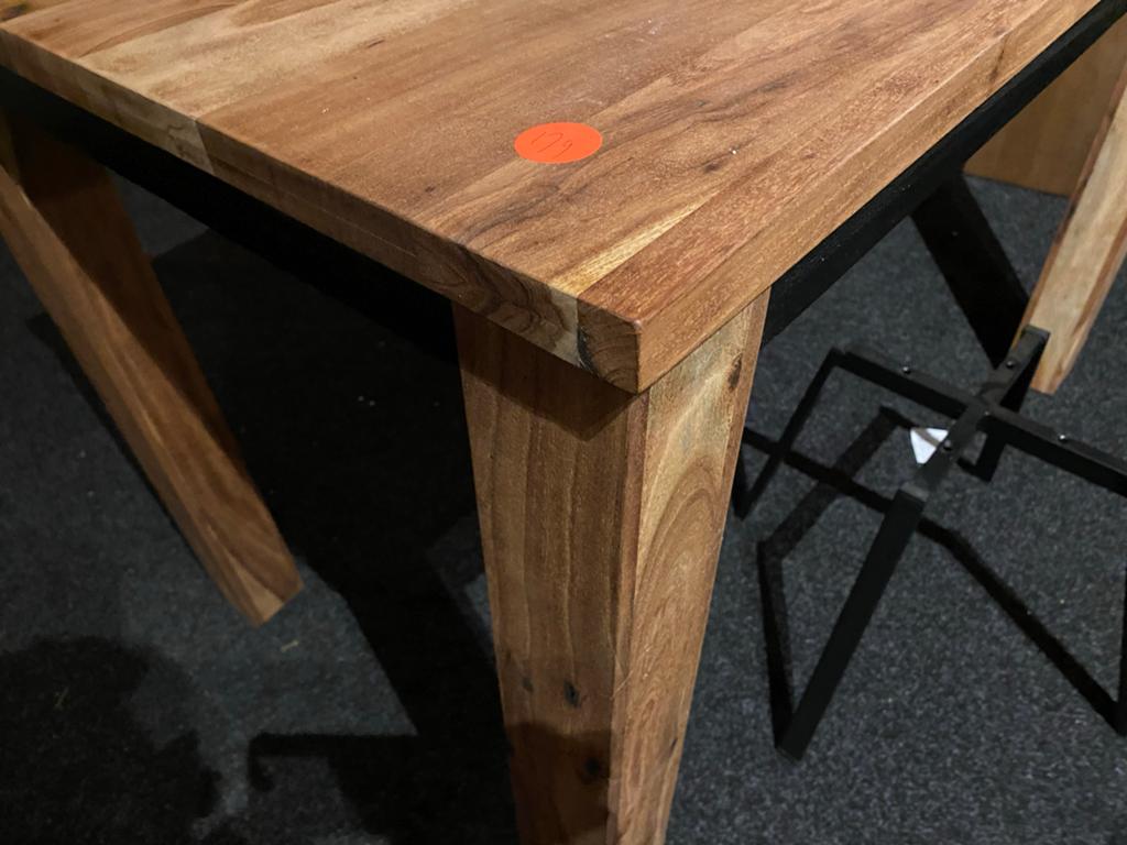 Massief Mangohouten Bartafel - 81x130x90h (B-keus), Ophalen, Zo goed als nieuw