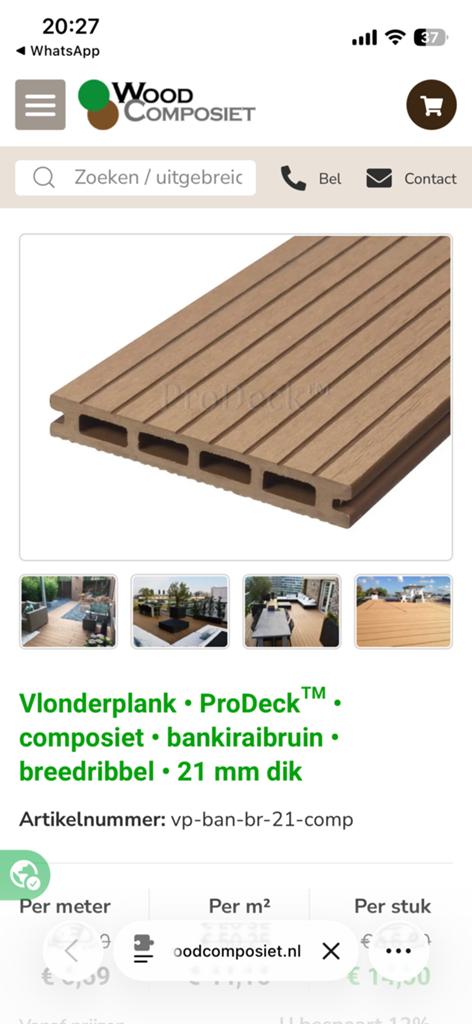 Vlonderplanken  40 stuks ( in 1 koop), Tuin en Terras, Terrasdelen en Vlonders, Ophalen, Zo goed als nieuw, Hout