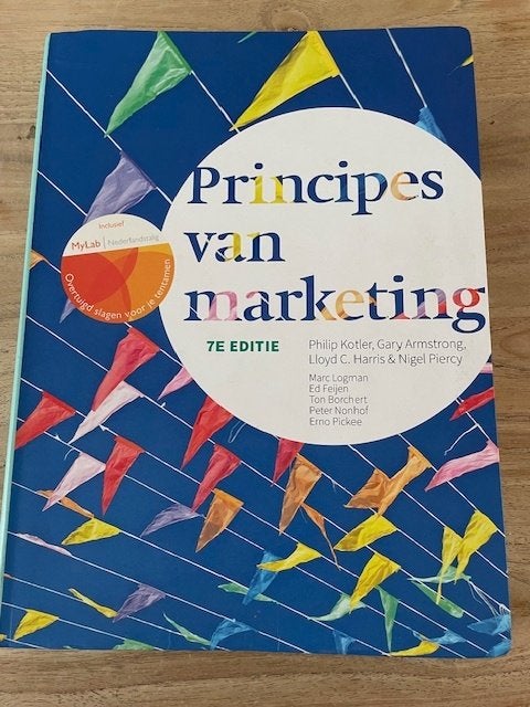 Principes van marketing 7e editie - Kotler e.a., Philip Kotler, Gary Armstrong, Lloyd C. Harris, Nigel Piercy, Ophalen of Verzenden