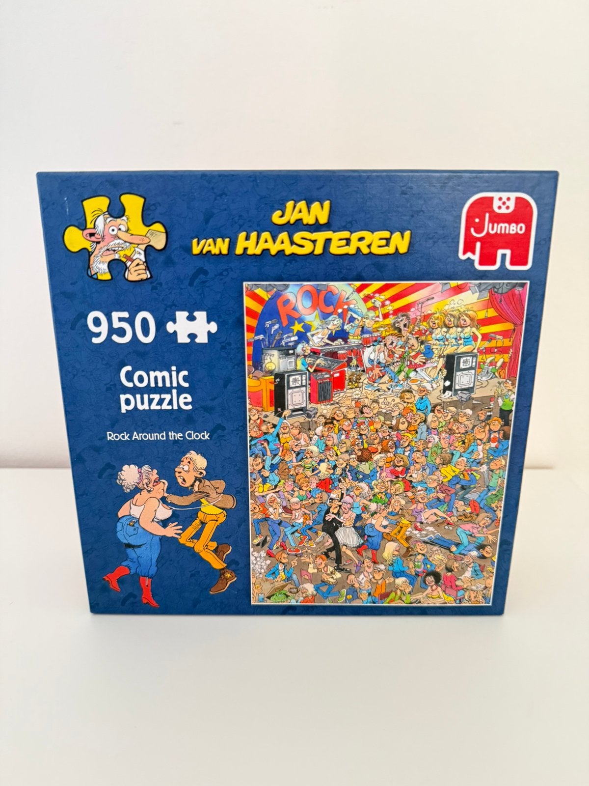 Jan van Haasteren puzzel. 950 stukjes. Rock around the clock, Ophalen of Verzenden, 500 t/m 1500 stukjes, Zo goed als nieuw