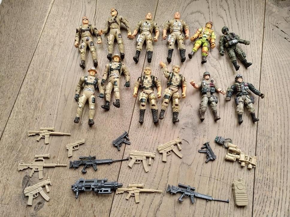 Chap Mei Militaire Speelgoedfiguren en Wapens Set, Ophalen of Verzenden, Gebruikt